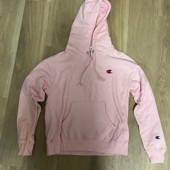 Baby pink champion hoodie only worn once in amazing shape - Picture 1 of 4